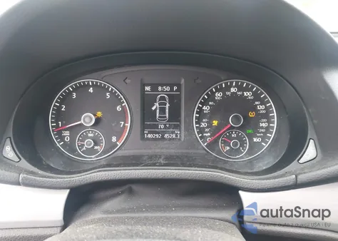 2013 Volkswagen Passat 2.5L Se из США, поврежденный, VIN 1VWBH7A39DC007940